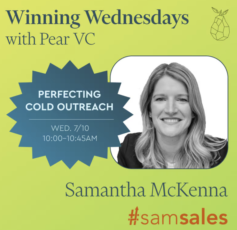 resources Winning Wednesdays with Pear VC: Perfecting Cold Outreach